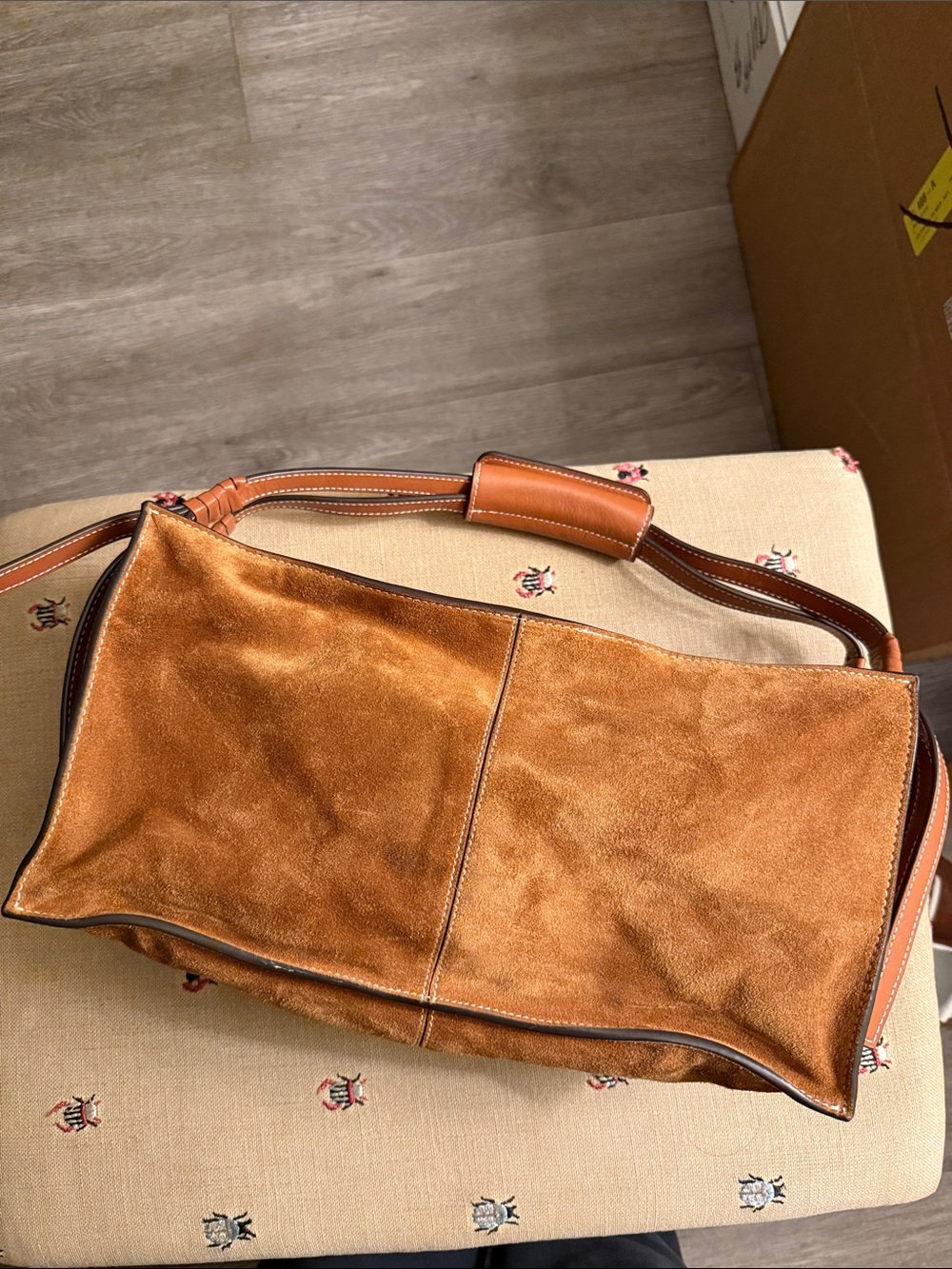 STAUD Harold Bag, Tan Suede - Picture 5 of 11